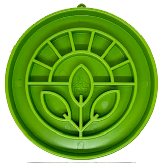 Enrichment Dog Lick Mat - Garden Design with Suction Cups