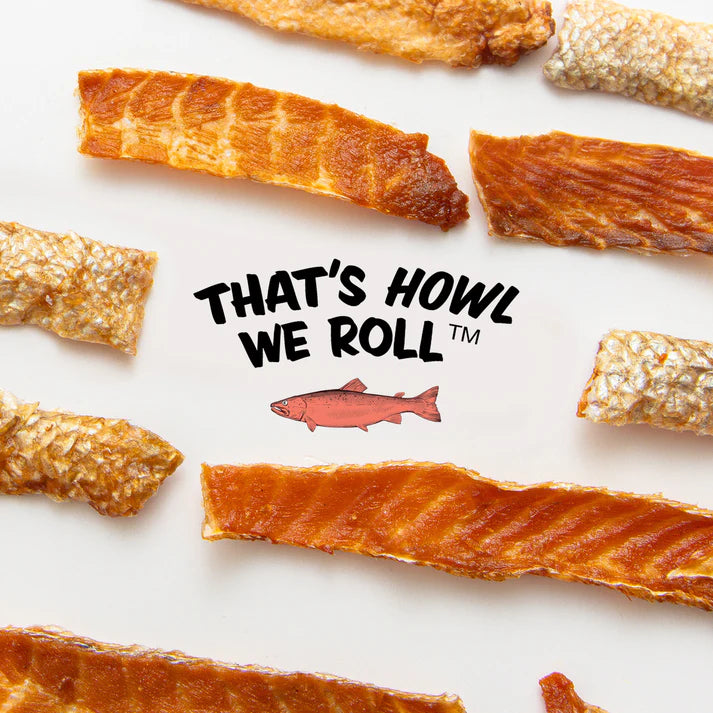 Polkadog - Salmon Skins Smoked Jerky Dog & Cat Treats