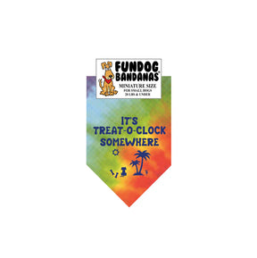 FunDog Bandanas - Dog Bandana It's Treat-O-Clock Somewhere
