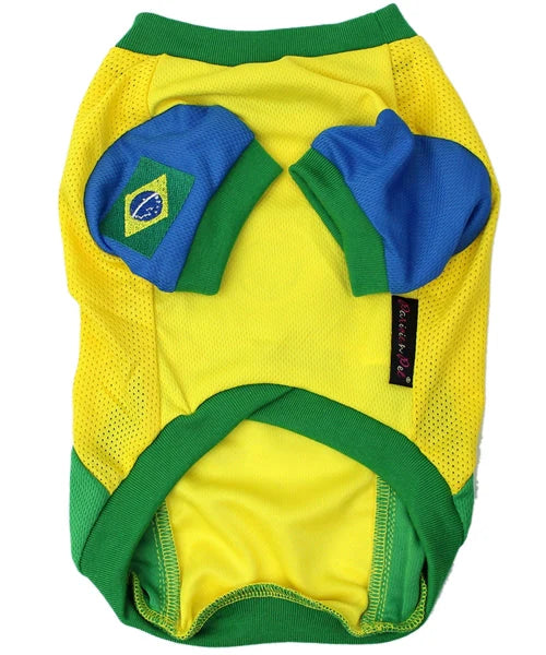 Parisian Pet - Dog Jersey Team Brazil Soccer