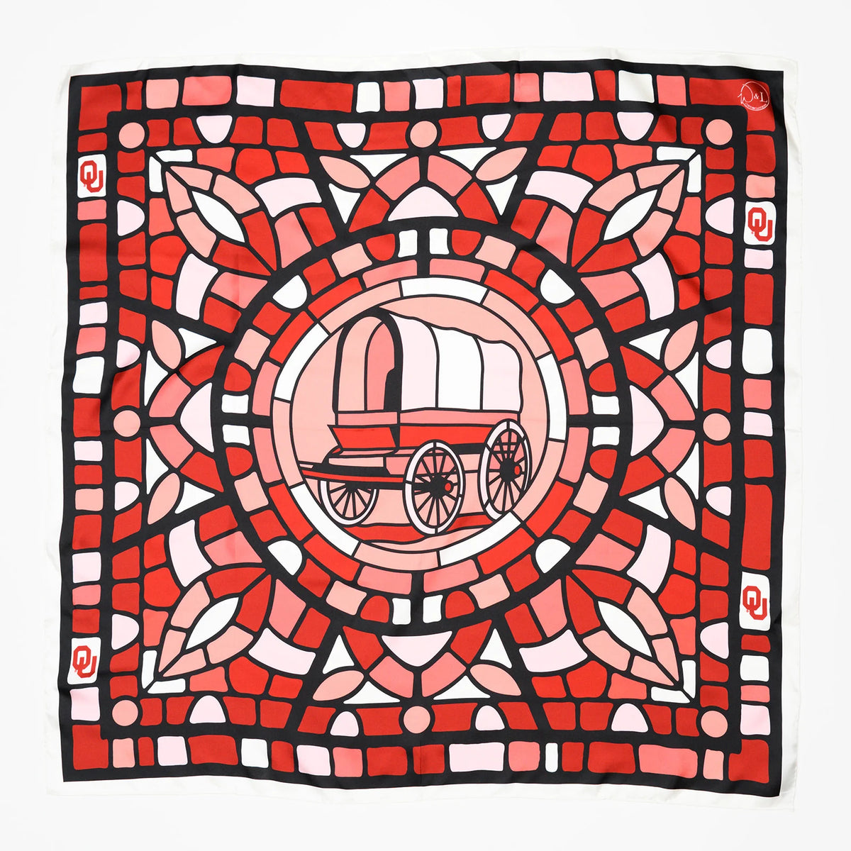 William & Lauren - OU Stain Glass Scarf