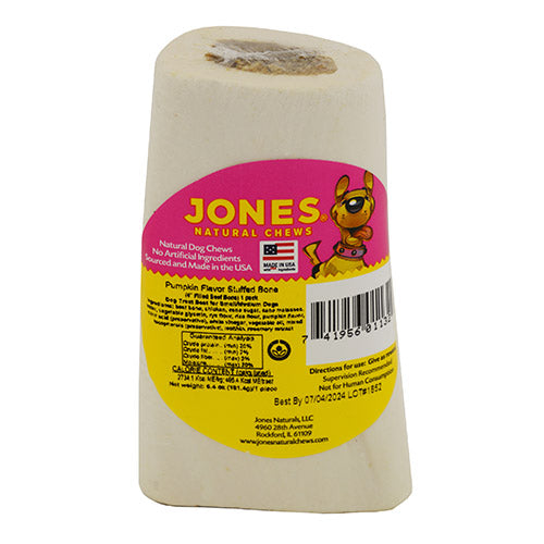 Jones Natural Chews - Stuffed Bones Pumpkin Flavor