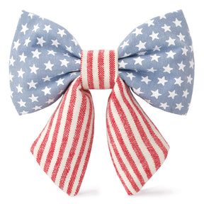 Lady Dog Bow Stars & Stripes