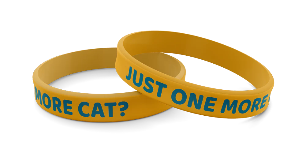 Wrist Band Just One More Cat? Silicone