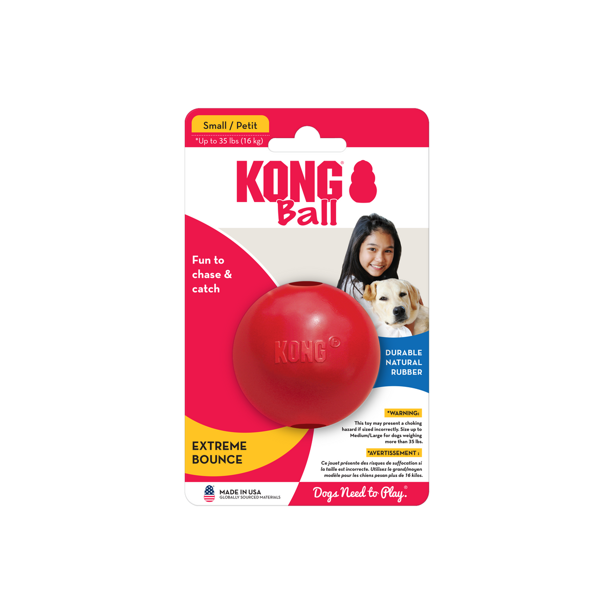 KONG BALL W/HOLE small