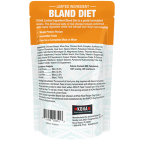 KOHA - Bland Diet Chicken & Rice Pouches Wet Dog Food 12.5 ounces