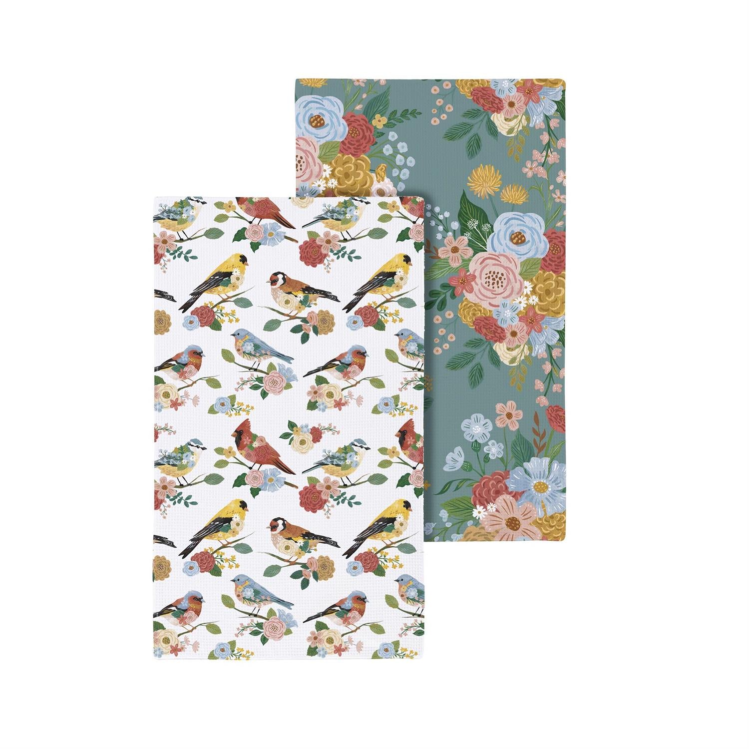 Evergreen Enterprises - Kitchen Towel Quick Dry Birds What She Shed - Southern Agriculture 