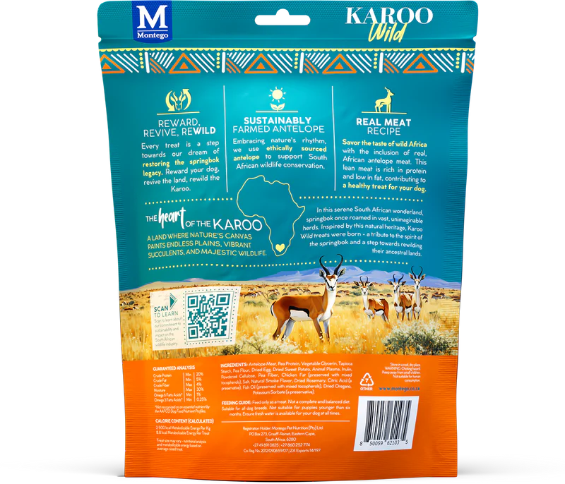 Montego Pet - Karoo Wild - Trail Bites African Antelope Oregano Dog Treats