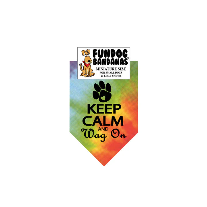 FunDog Bandanas - Dog Bandana Keep Calm And Wag