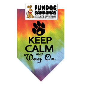 FunDog Bandanas - Dog Bandana Keep Calm And Wag