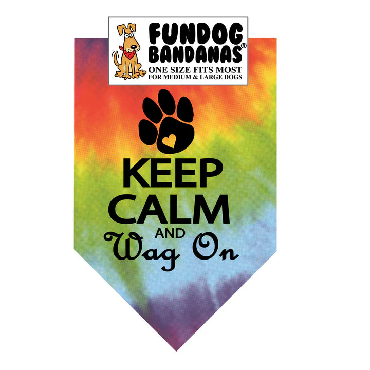 FunDog Bandanas - Dog Bandana Keep Calm And Wag