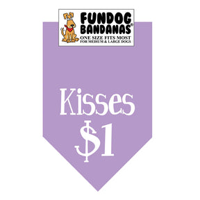 FunDog Bandanas - Dog Bandana Kisses $1