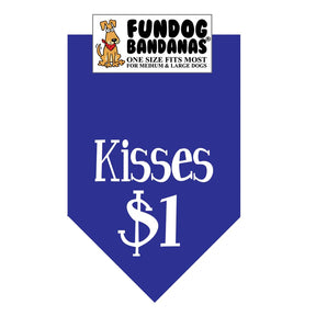 FunDog Bandanas - Dog Bandana Kisses $1