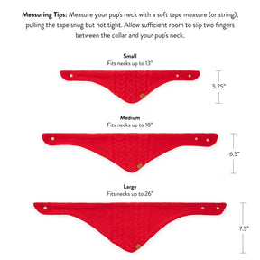 The Foggy Dog - Bandana Dog Red USA Knit