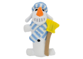 Loofa Snowman Dog Toy