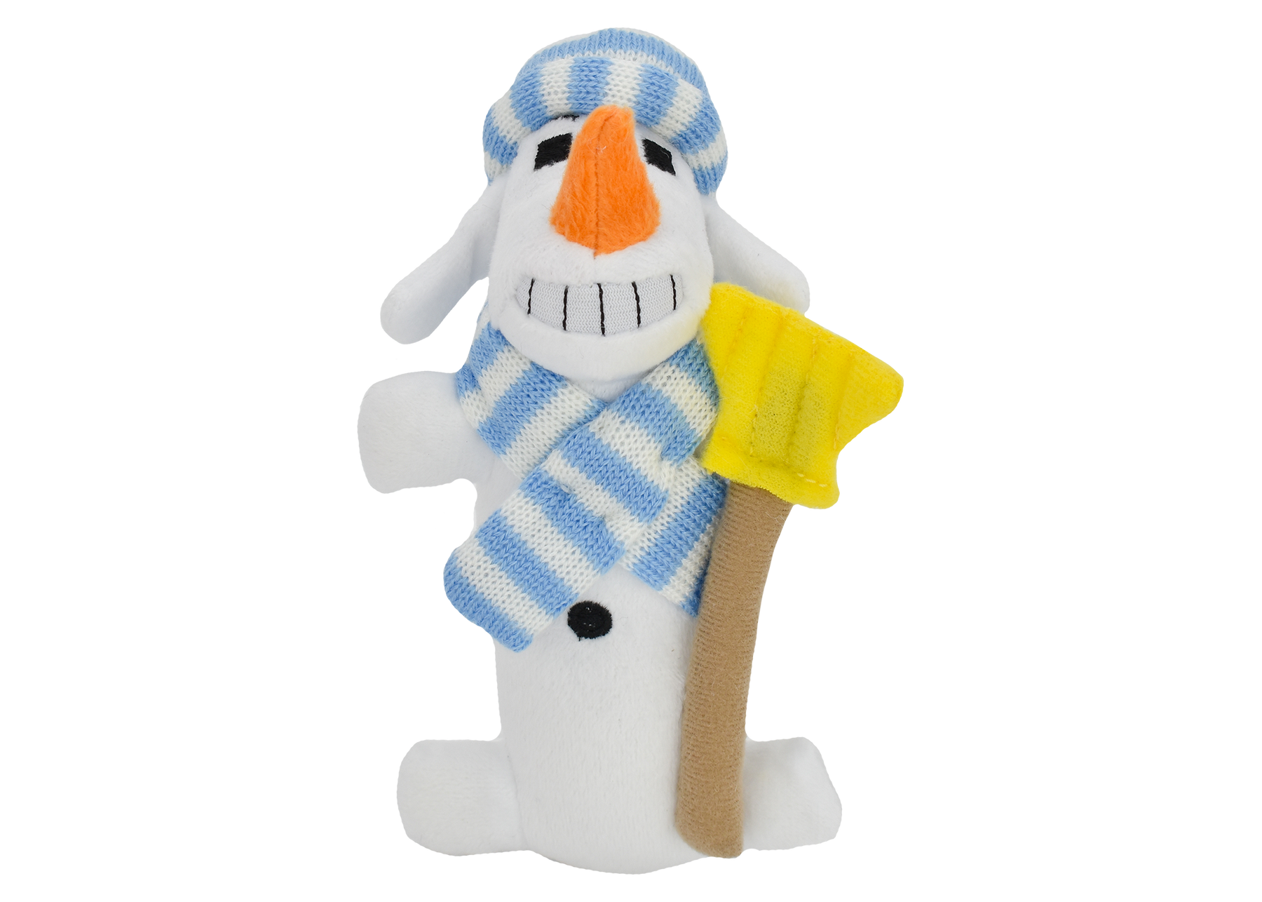 Loofa Snowman Dog Toy
