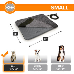 K & H Pet Products - Lectro-Soft™ Outdoor Heated Pet Bed Gray