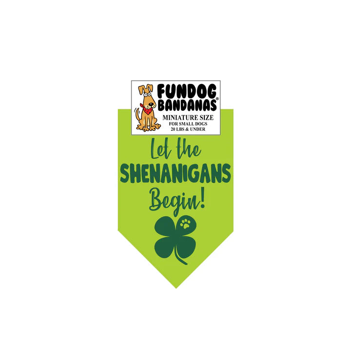 FunDog Bandanas - Dog Bandana Let the SHENANIGAN