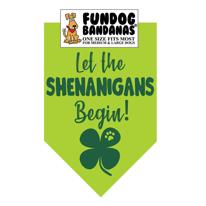 FunDog Bandanas - Dog Bandana Let the SHENANIGAN