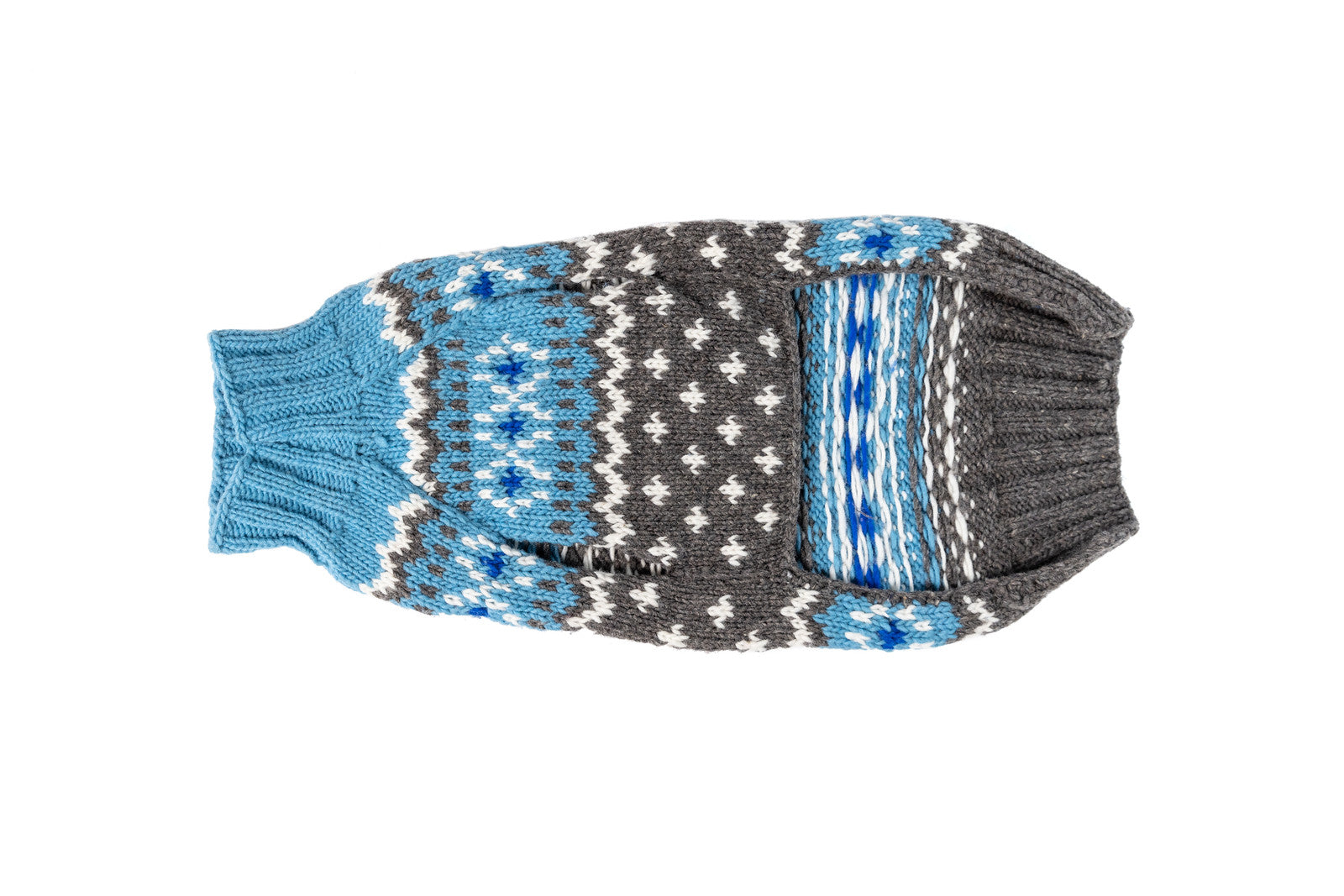Chilly Dog - Dog Sweater Fairisle Light Blue