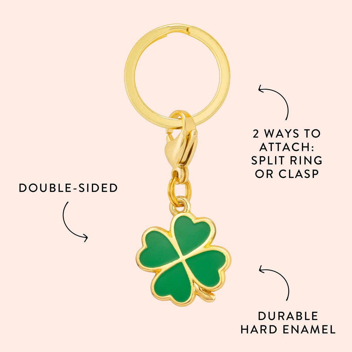 The Foggy Dog - Collar Charm Lucky Clover
