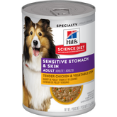 Hill's Science Diet - Sensitive Stomach & Skin Tender Chicken & Vegetable Stew Dog Food - Southern Agriculture 