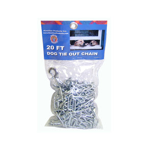 Dog Tie Out Chain in Clear Bag