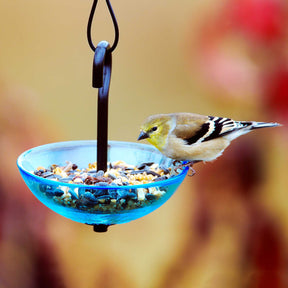 Couronne Co - Bird Feeder Mosiac Birds Single Hanging Poppy