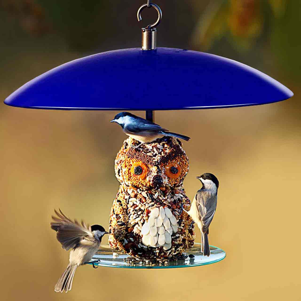 Couronne Co - Bird Feeder Mosiac Birds 360 Degree Seed Cylinder