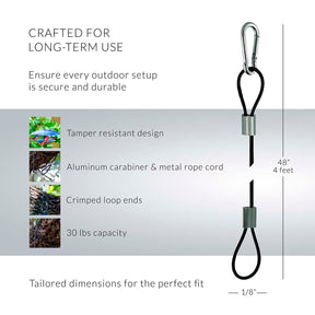 Couronne Co - Mosaic Birds Easy Hook Hanging Steel Cable