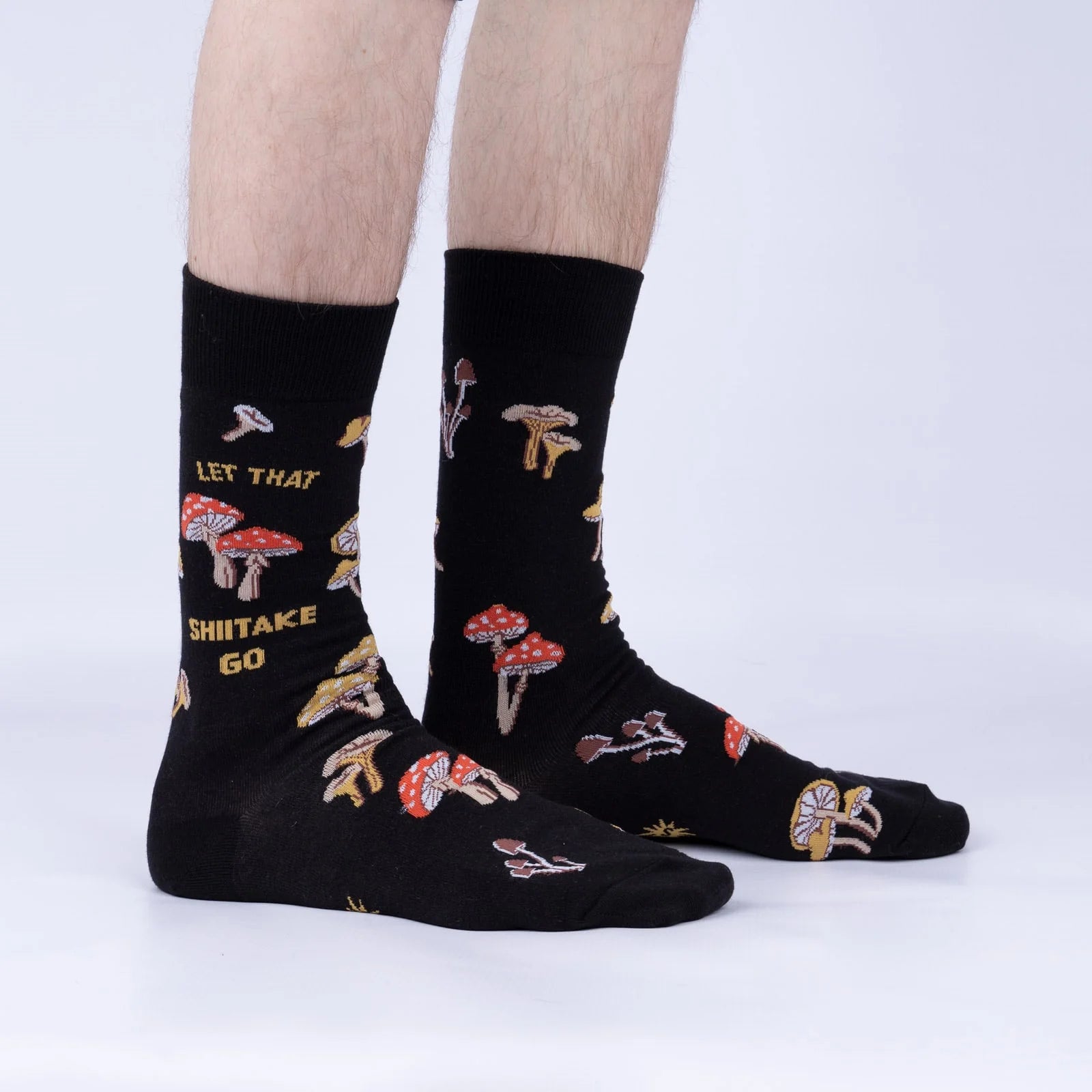 Sock It To Me - Let that Shiitake Go Men's Crew Socks