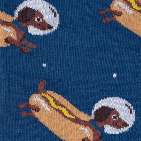Sock It To Me - Socks Weiner Dogs In Space Men's Crew