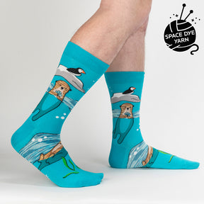 Sock It To Me - Socks Plays Well With Otters Men's Crew