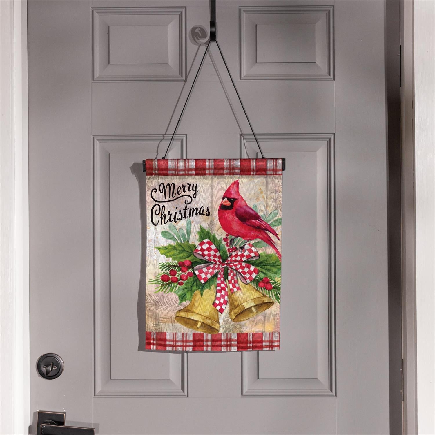 Evergreen Enterprises - Flag Christmas Bells Cardinal