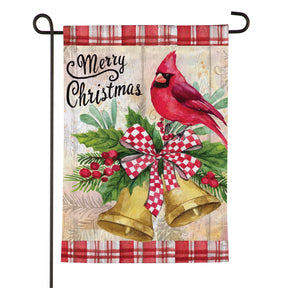 Evergreen Enterprises - Flag Christmas Bells Cardinal