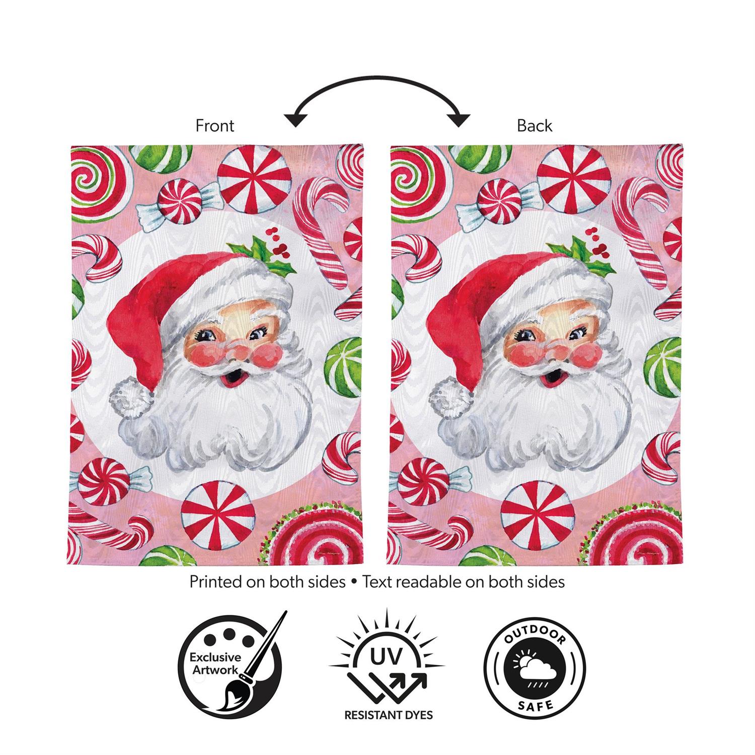 Evergreen Enterprises - Flag Jolly Sweet Santa