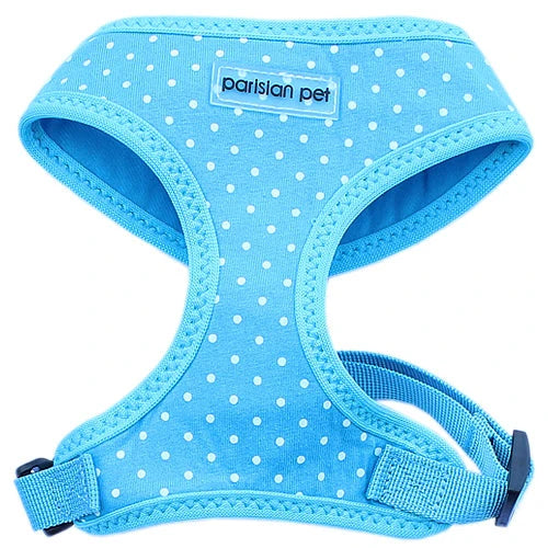 Parisian Pet - Freedom Harness Blue Polka Dots