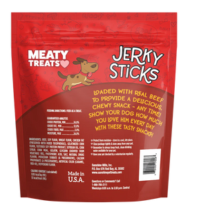 Meaty Treats - Jerky Sticks Beef & Pepperoni Flavor for Dogs