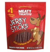 Meaty Treats - Jerky Sticks Beef & Pepperoni Flavor for Dogs