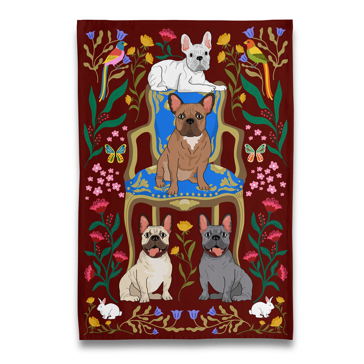 Naked Decor - Tea Towel Must Love Frenchies
