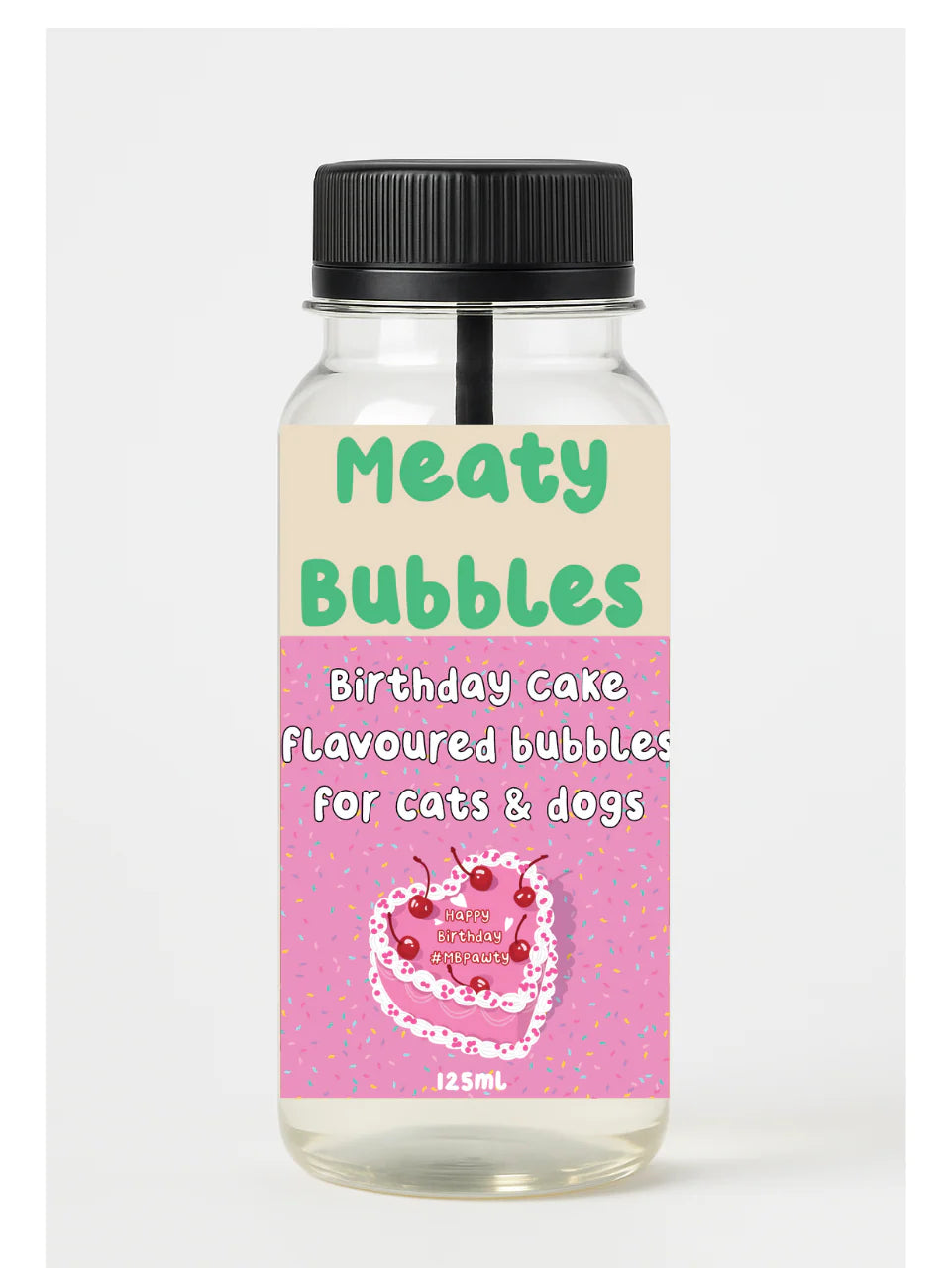 Meaty Bubbles Dog Bubbles Birthday Cake