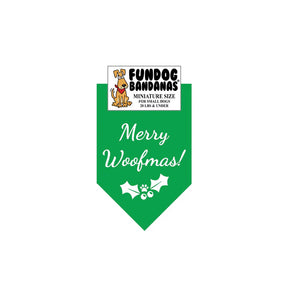 FunDog Bandanas - Dog Bandana Merry Woofmas!