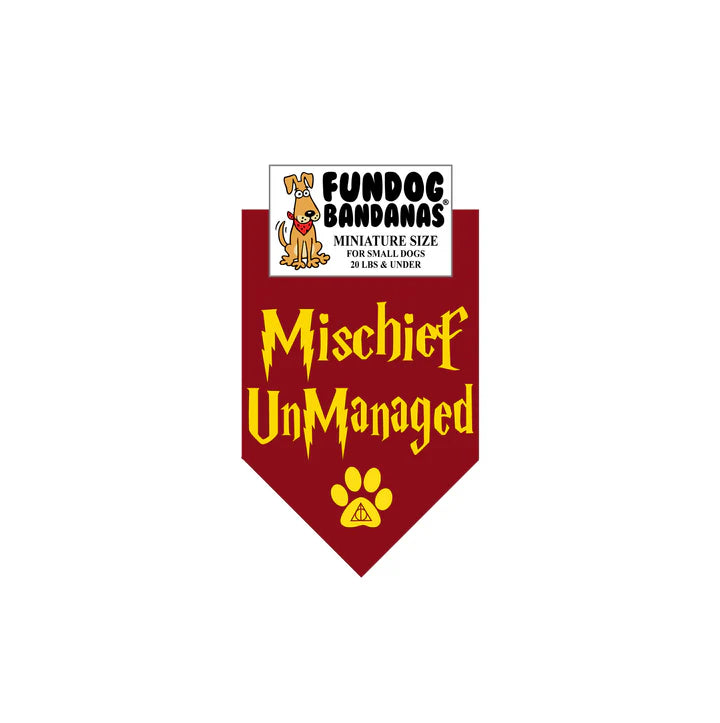 FunDog Bandanas - Dog Bandana Mischief UnManaged