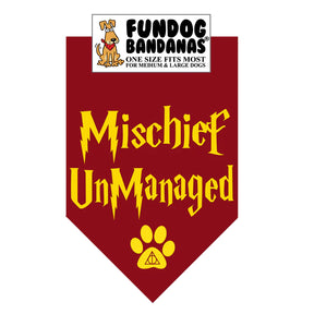 FunDog Bandanas - Dog Bandana Mischief UnManaged