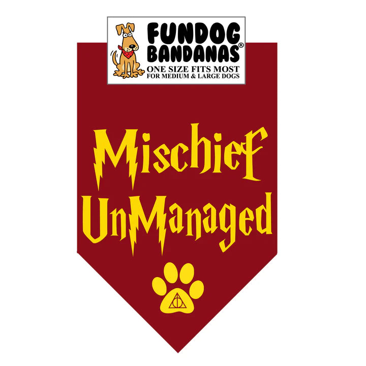 FunDog Bandanas - Dog Bandana Mischief UnManaged