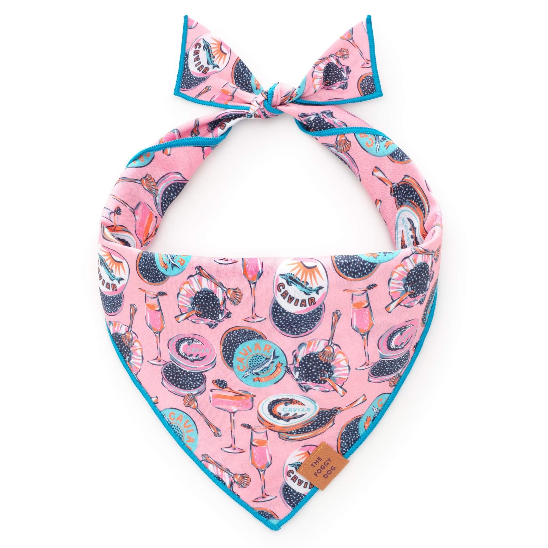 The Foggy Dog - Bandana Dog Printfresh X TFD Champange & Caviar