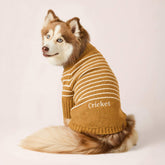 The Foggy Dog - Dog Sweater Mustard Stripe
