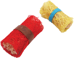 A & E Cage Company - Nibbles Small Animal Loofah Chew Toy, Sushi Rolls