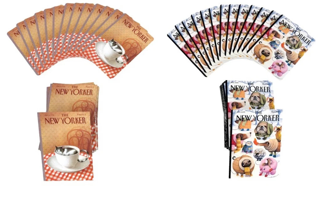 New York Puzzle Co. - Playing Cards Cat & Dog Cartoons Double Deck