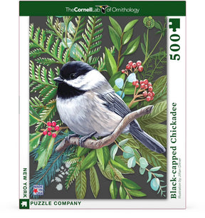 New York Puzzle Co. - Black-Capped Chickade